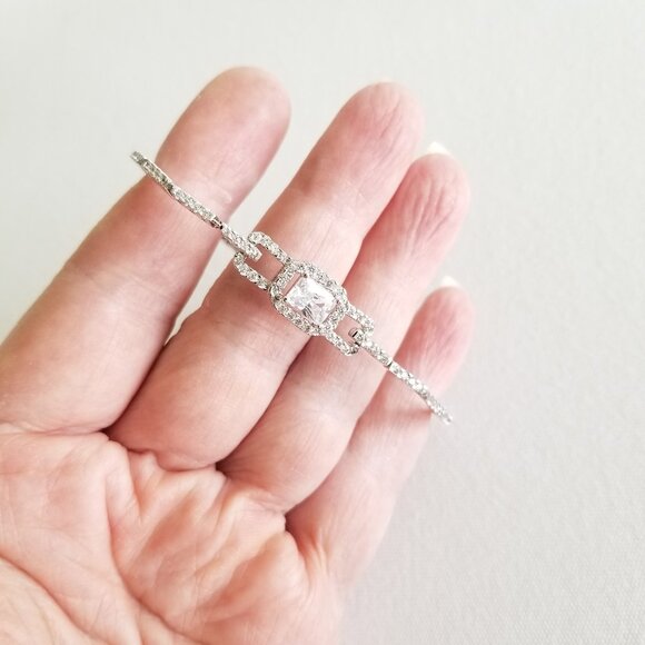 Cubic Zirconia Tennis Bracelet - Picture 4 of 6